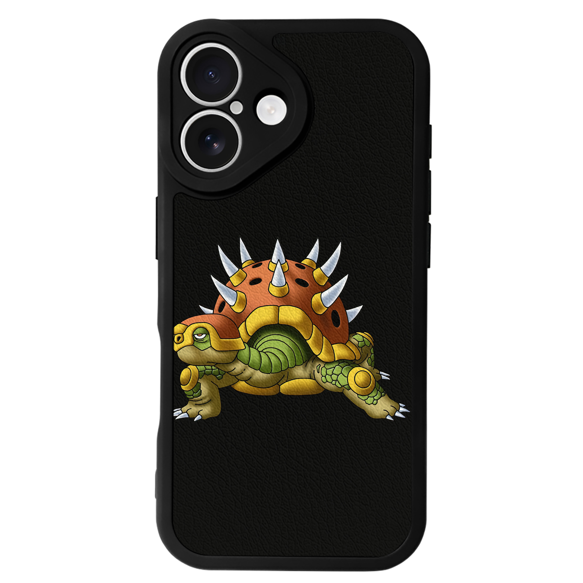 （画像用） ドラゴンクエスト Doragon Kuesuto Dragon Quest 【iPhone 16シリーズ対応】シリコンスマホケース（レザー調） 材質：シリコン